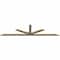 Ekena Millwork Saratoga Rough Sawn Timber Gable Bracket, Douglas Fir, 108"W x 27"H x 2"D x 4"F, 6/12 Pitch GBW108X27X0204SAR00RDF - alternate 4